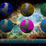 6 Dark Globes