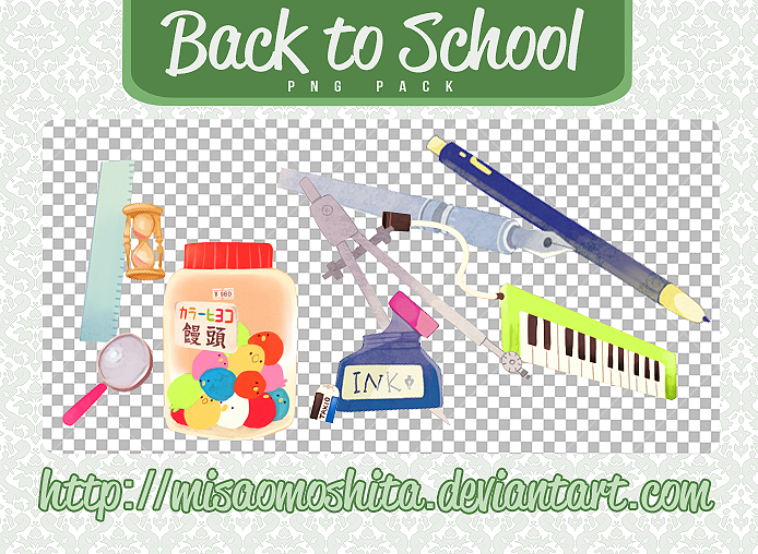 Back to School - PNG PACK