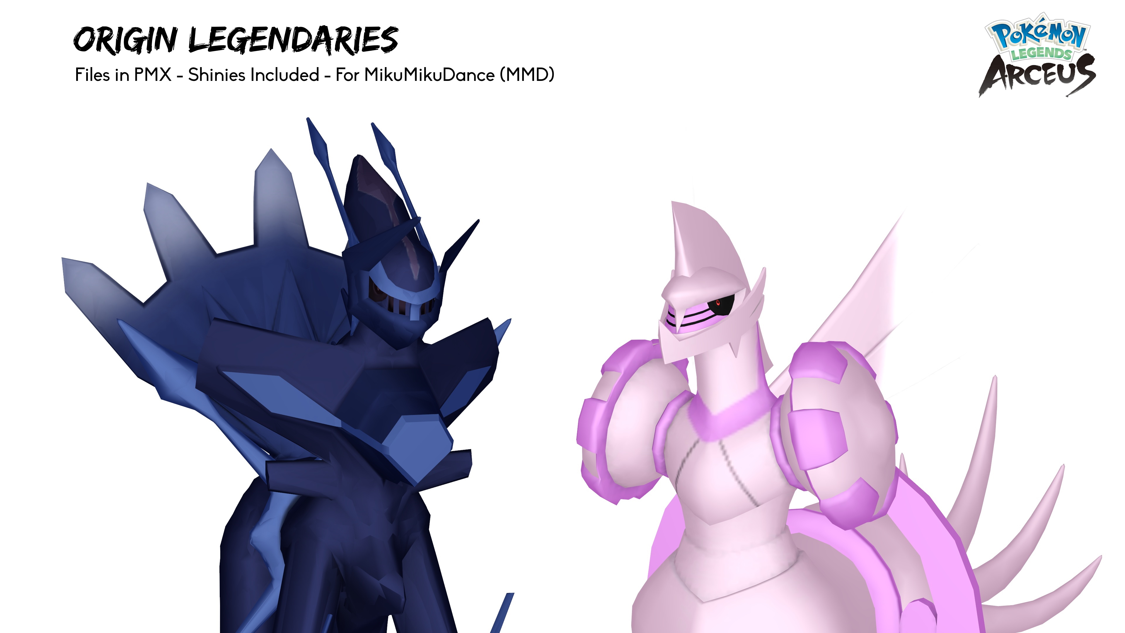 MMD Pokemon Legends Arceus - Origin Legendaries by Pikapika-2000 on ...