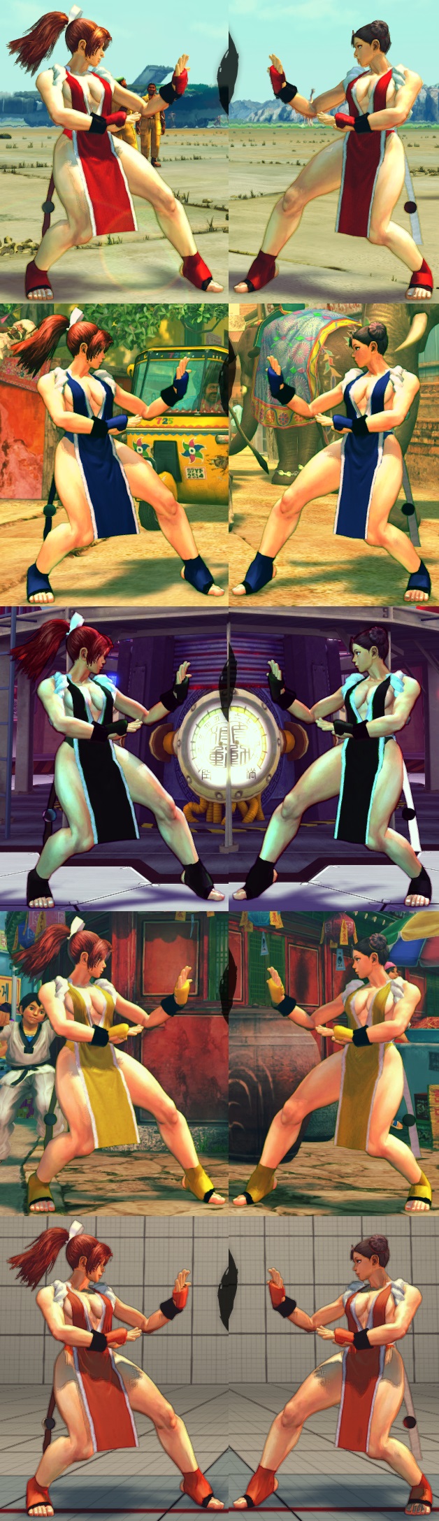 USF4 Mod - Chun Li: Mai Shiranui Cosplay (Socks)