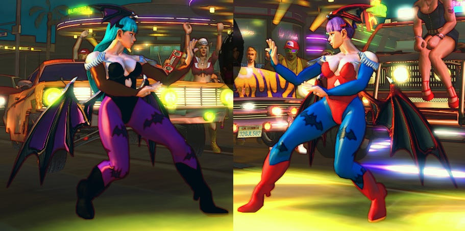 USF4 Mod - Chun Li: Morrigan and Lilith Cosplay by SegadorMods on ...