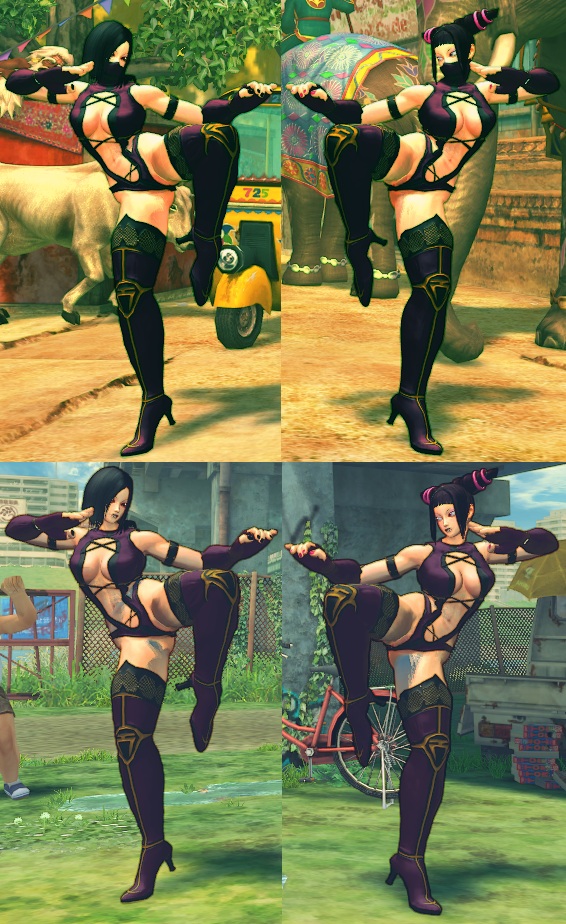 SSF4 Mod - Juri: Mileena Cosplay