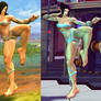 SSF4 Mod - Juri: Mileena's Flesh Pit Costume