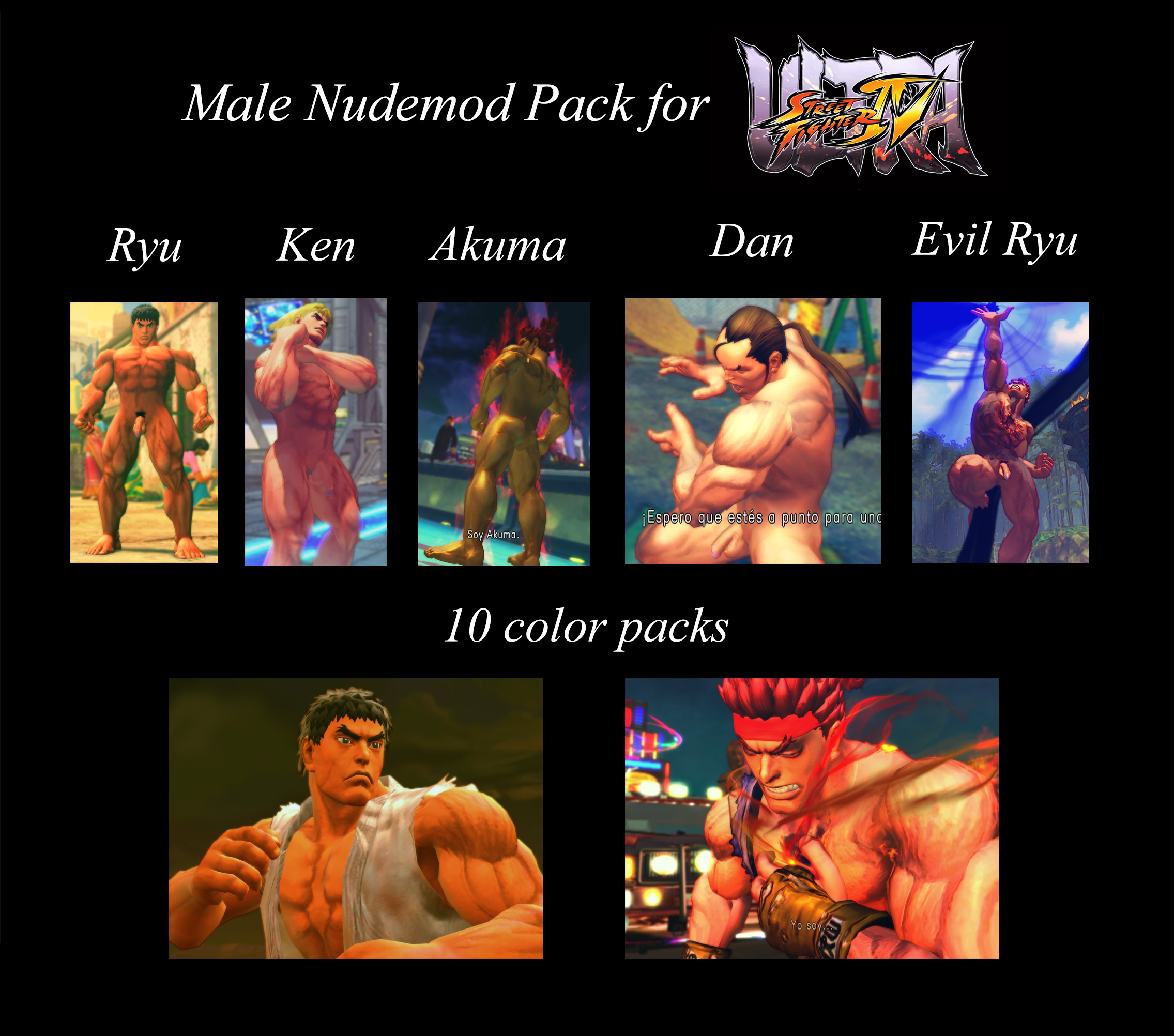 USF4 Male Nudemods by SegadorMods on DeviantArt