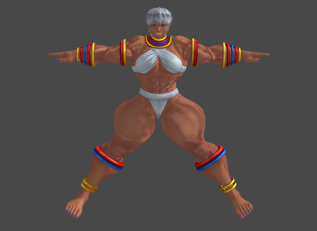 XNALara Model - Muscle Elena.