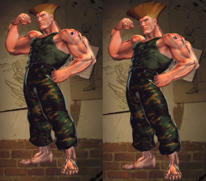 SFxT Mod - Guile Barefooted