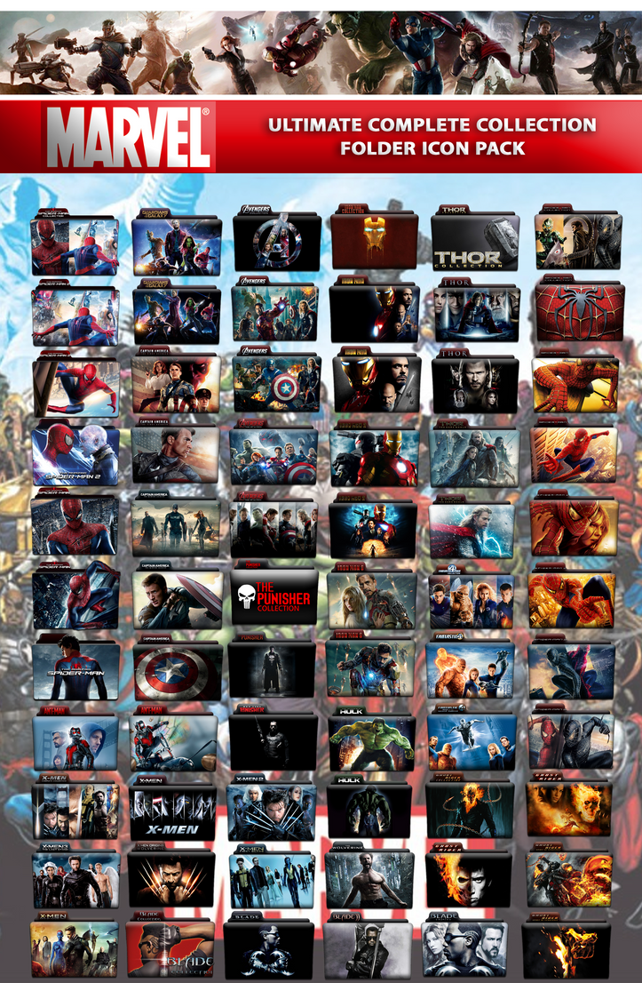Marvel Ultimate Collection Folder Icon by rohitabrol28 on DeviantArt