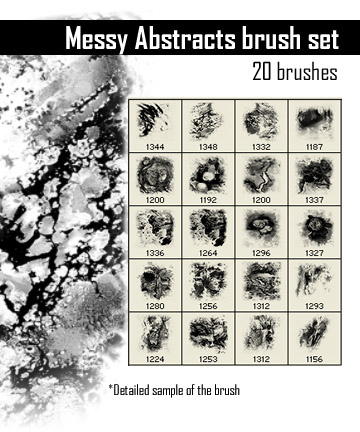 Messy Abstracts Brush Set