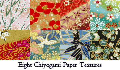Chiyogami paper texture pack