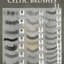 celtic, brocade and fabric brushes
