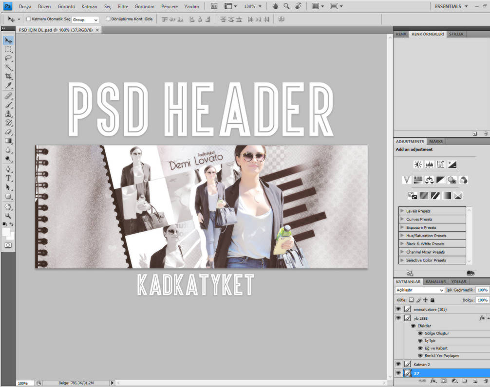 Demi Lovato Psd Header by kadkatyket on DeviantArt