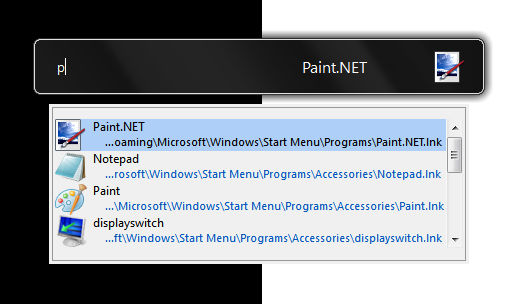 Seventh: a Launchy skin