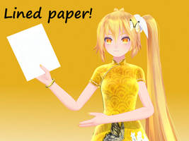 Notepaper for MMD [DL]