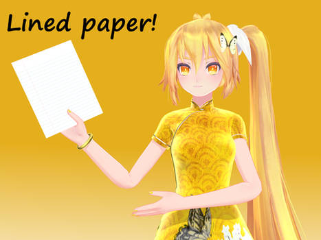 Notepaper for MMD [DL]