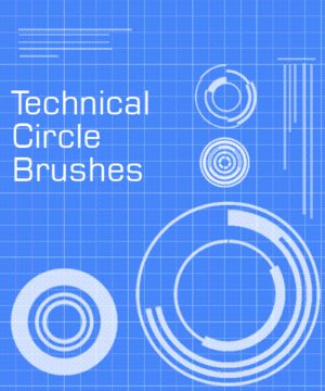 Technical Circle Brushes by CoffinStock on DeviantArt