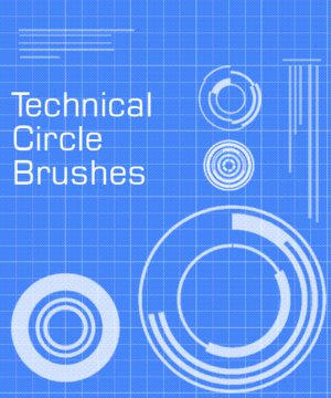Technical Circle Brushes by CoffinStock on DeviantArt