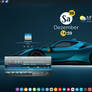 Asitoki Clock, Trash - Icon + Almond darkblue