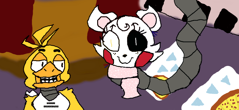 Happy Holidays from Mangle and Chica by TheFandomFan on DeviantArt