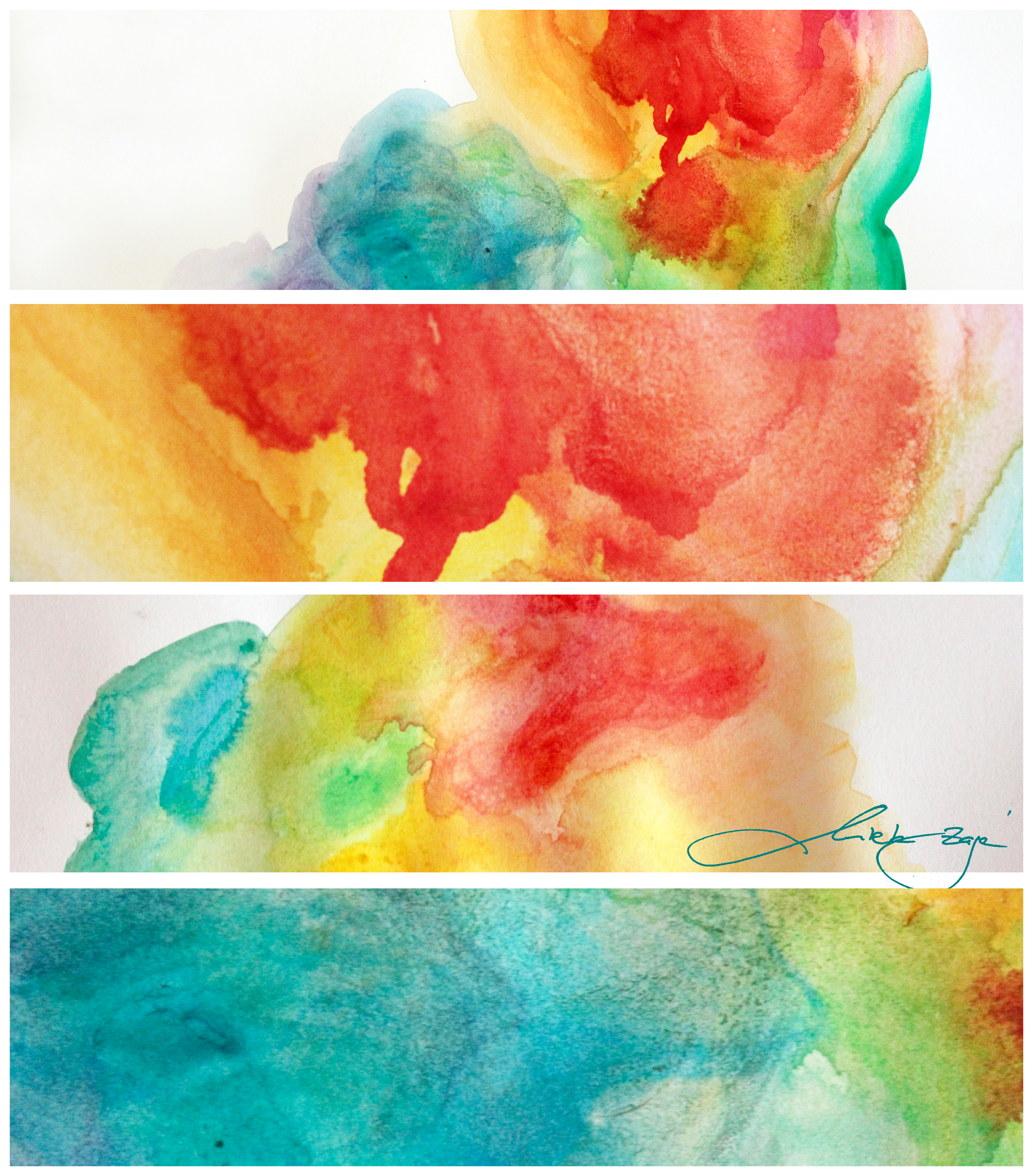 large watercolor textures