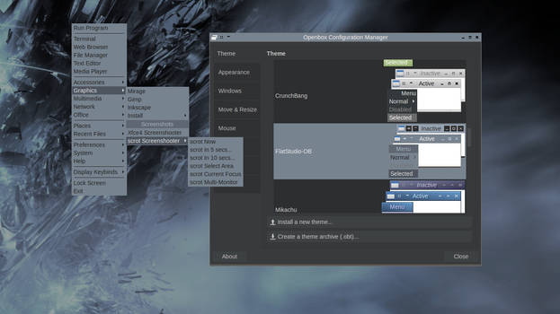 Openbox theme for FlatStudio GTK