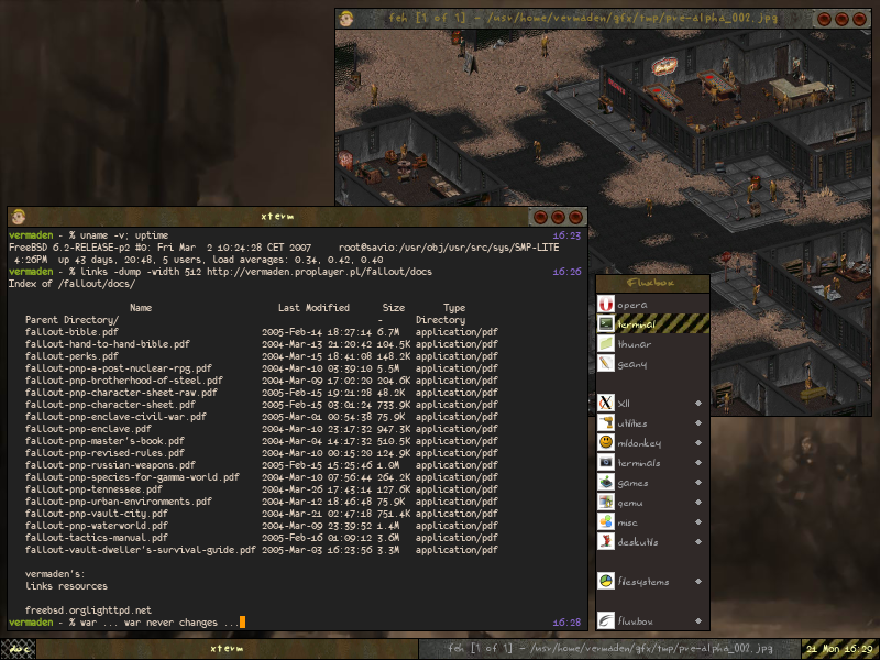 Fallout Fluxbox Theme by vermaden