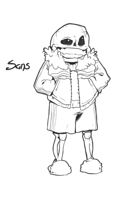 Sans the Skeleton - Sketch by MA-Skipper on DeviantArt