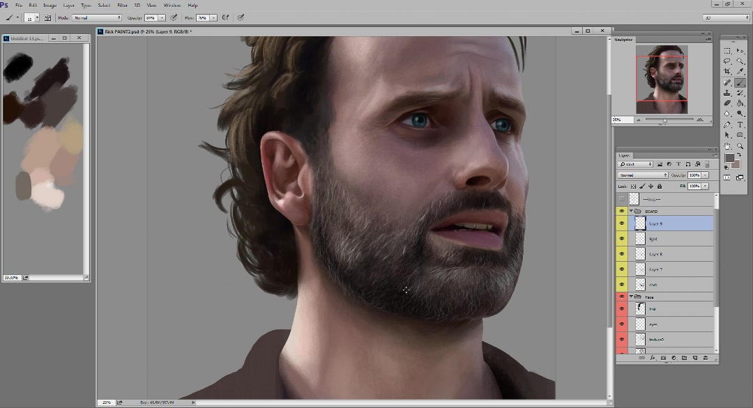 Digital Painting Tutorial Short Beard By Sheridan J On Deviantart