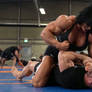 Massive And Pretty FBB Beating Up Guy In Gym 1