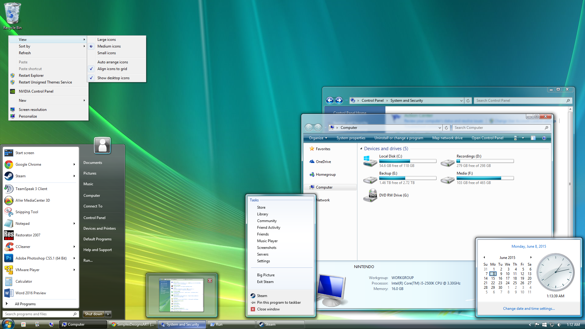 Windows Vista Aero  by SimplexDesignss on DeviantArt