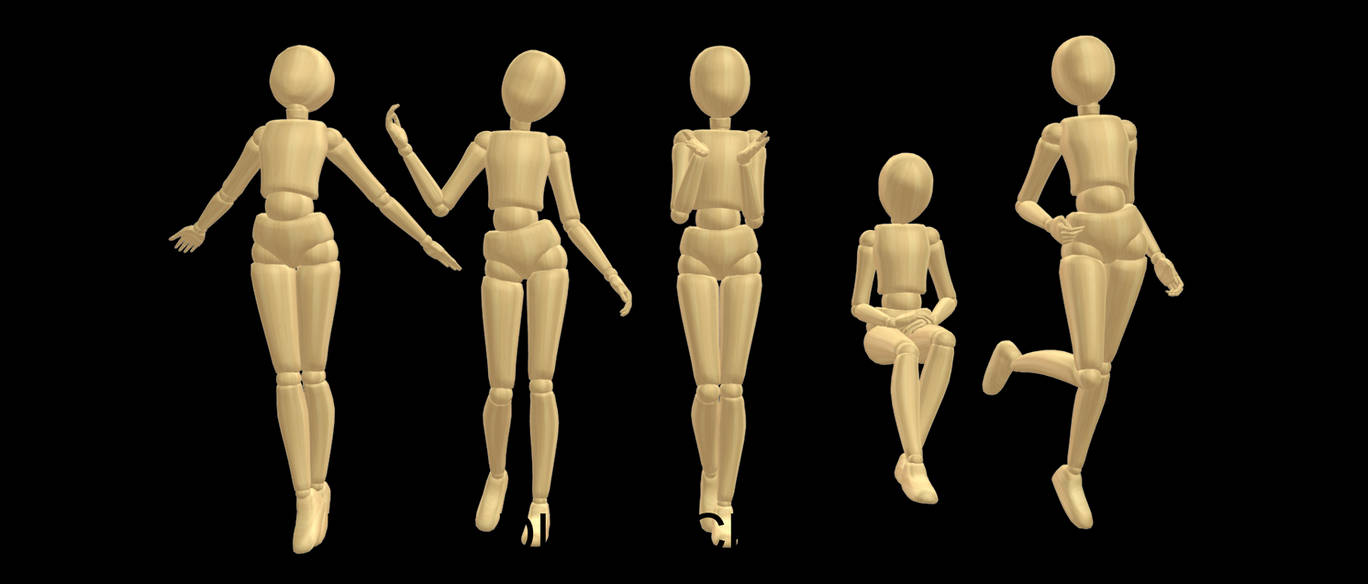 DL POSE Pack 1 simple by Alylisa on DeviantArt