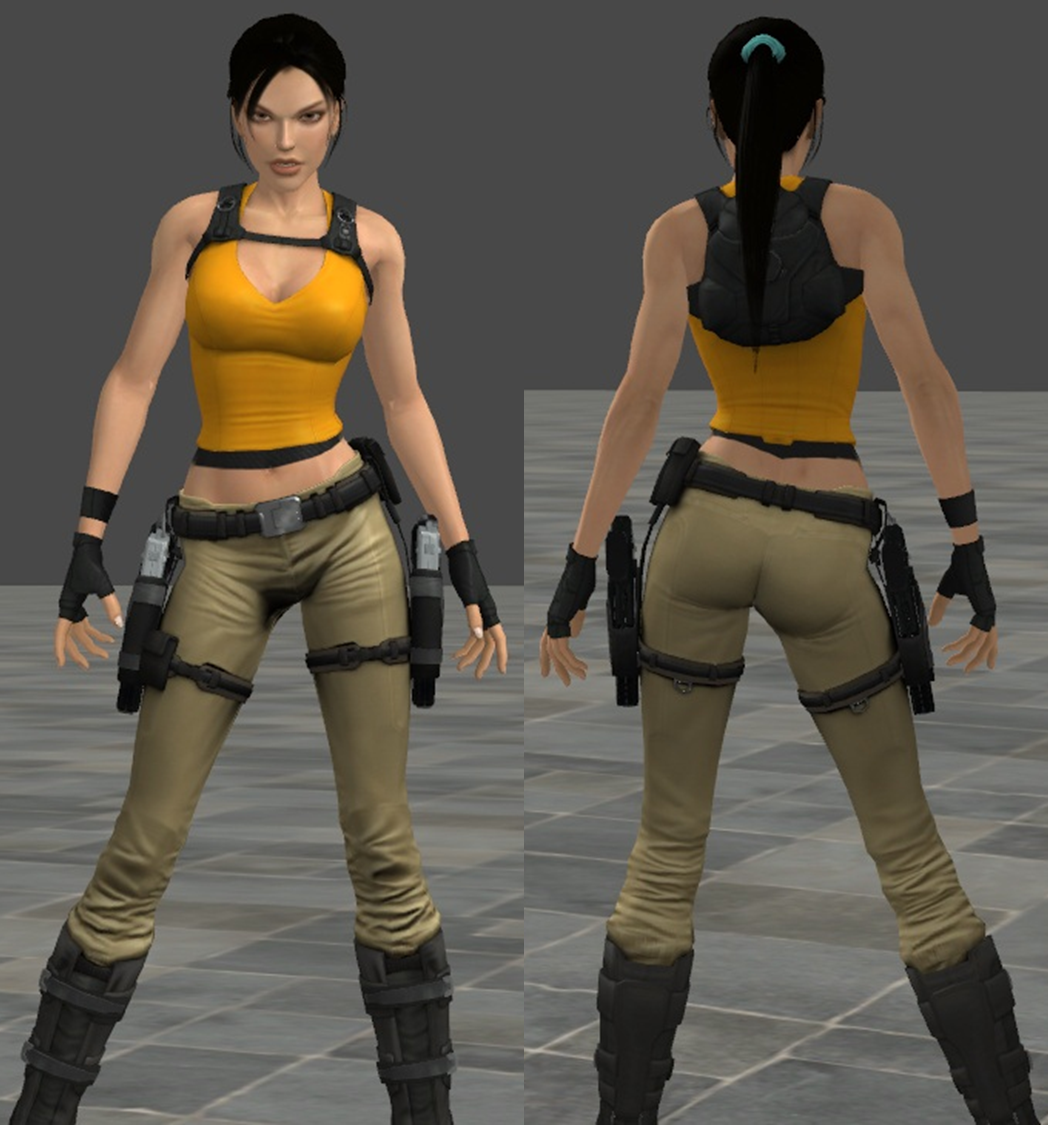 Chloe's Outfit with Black Hair for XNALara by ManimalR on DeviantArt