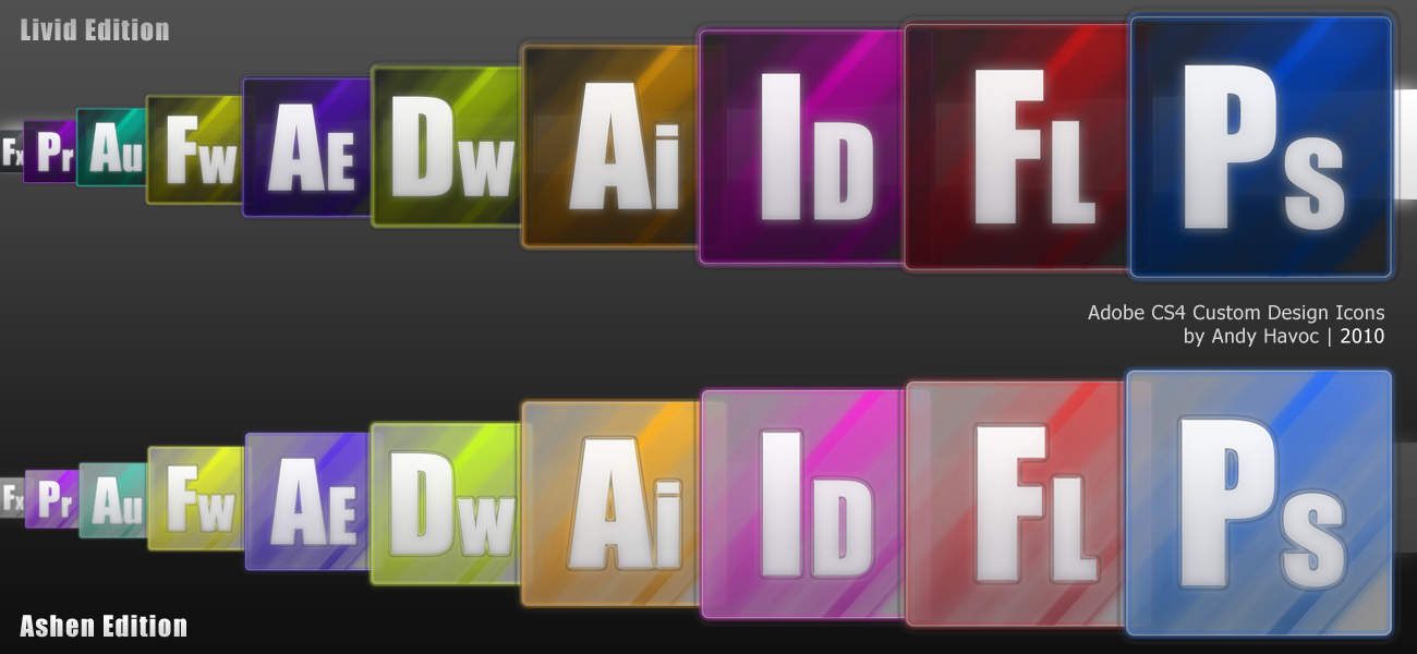 Adobe Cs4 Custom Design Icons By Andyhavoc On Deviantart