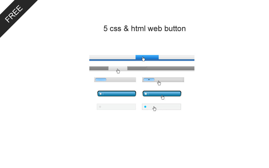 5 Css+Html Image Web buttons by goldhand88 on DeviantArt