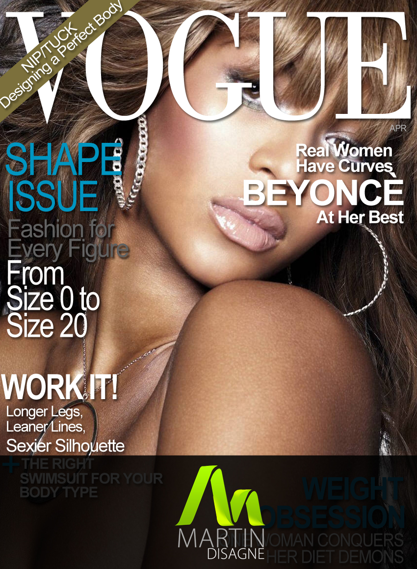 VOUGE magazine cover PSD