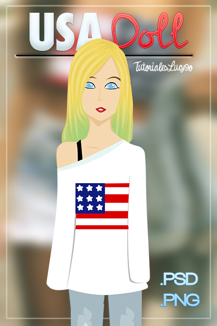 USA Doll (PSD-PNG)