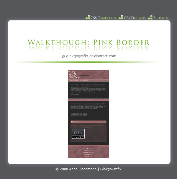 .:Walkthrough Pink Border