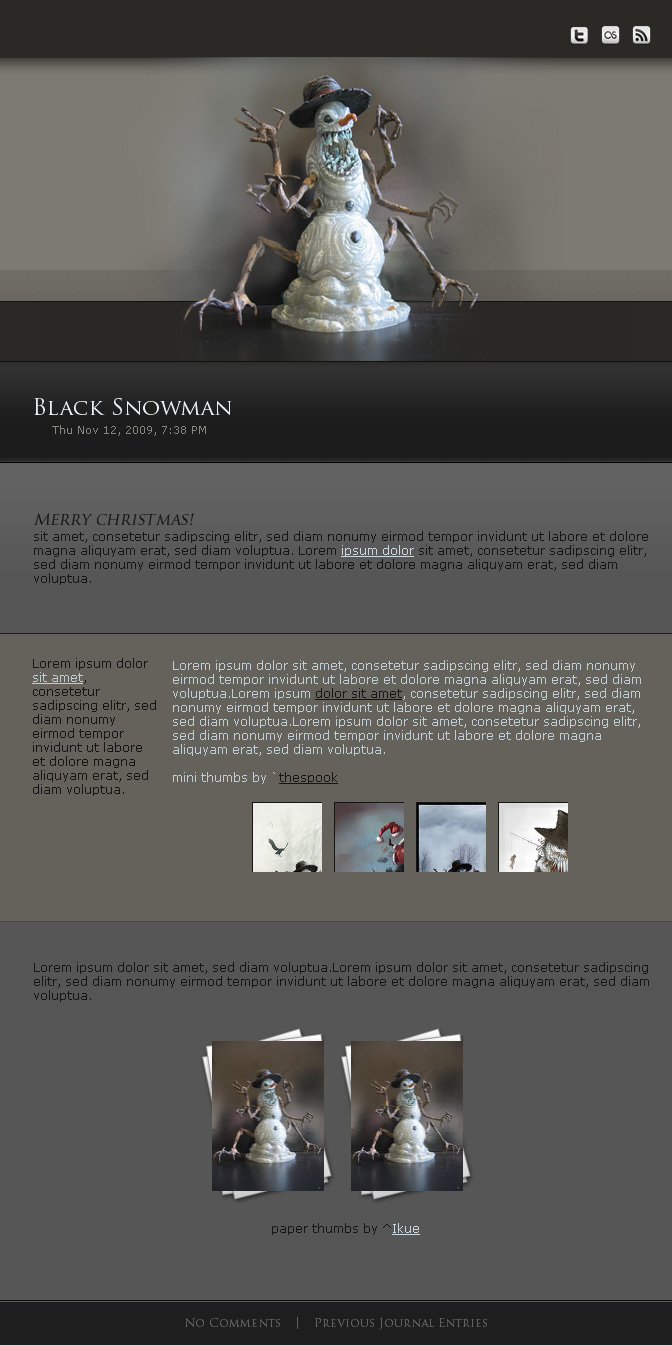 .:Black Snowman