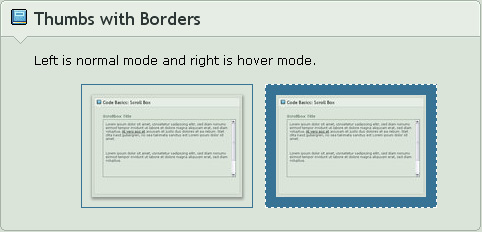 .:Code Basics: Border Thumbs by GinkgoWerkstatt