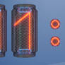 12 and 24 H Nixie HD Clock for Rainmeter