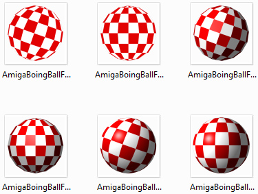 Amiga Boing Ball Icons Set