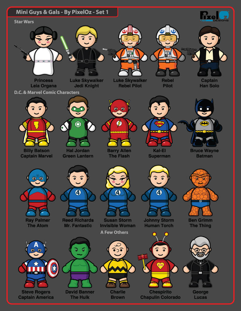 Mini-Guys And Gals Icons Set 1 by PixelOz on DeviantArt