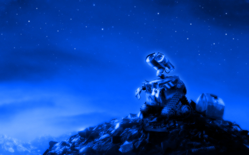 WallE Looking At The Stars 1 by PixelOz on DeviantArt