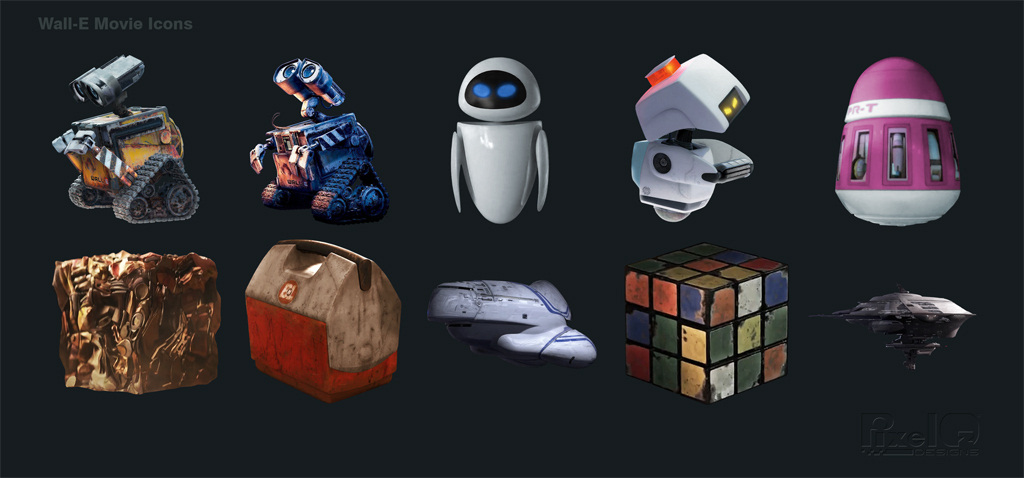Wall-E Icons Set 2