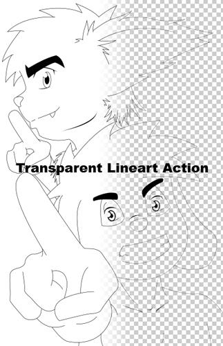 Transparent Lineart Action