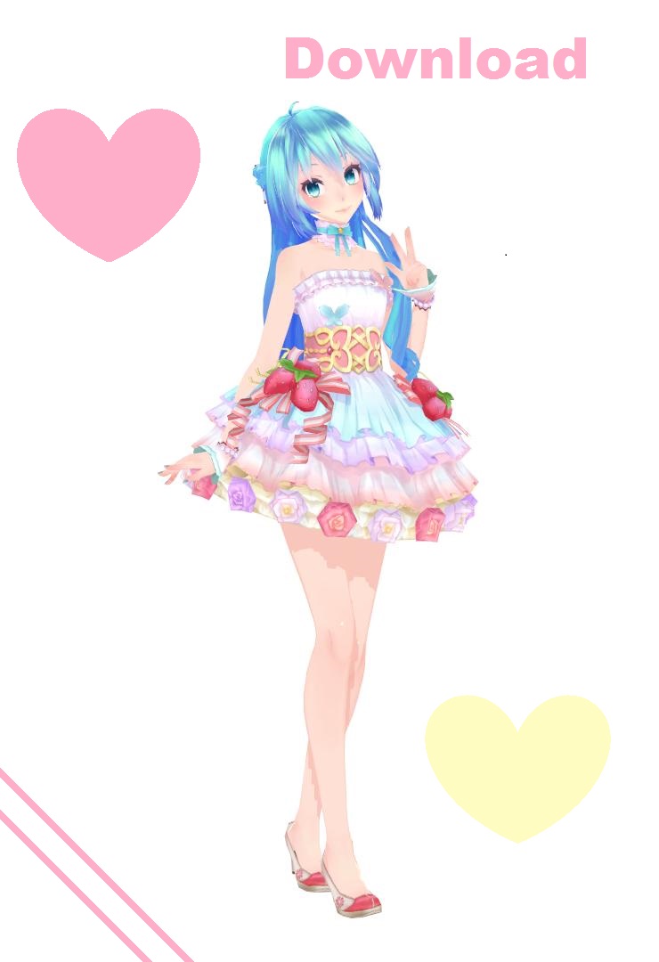 TDA Sweet Cake miku Update Dl by moyionma on DeviantArt