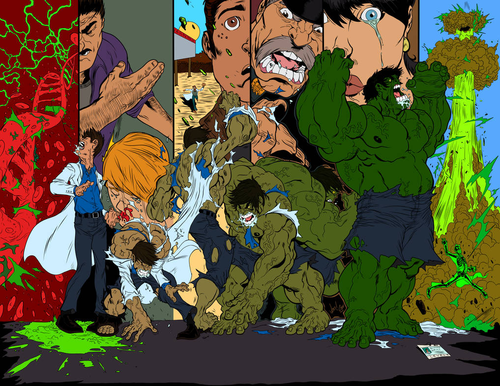 Transformation of Hulk by jorgecopo FLATS by frostdusk on DeviantArt