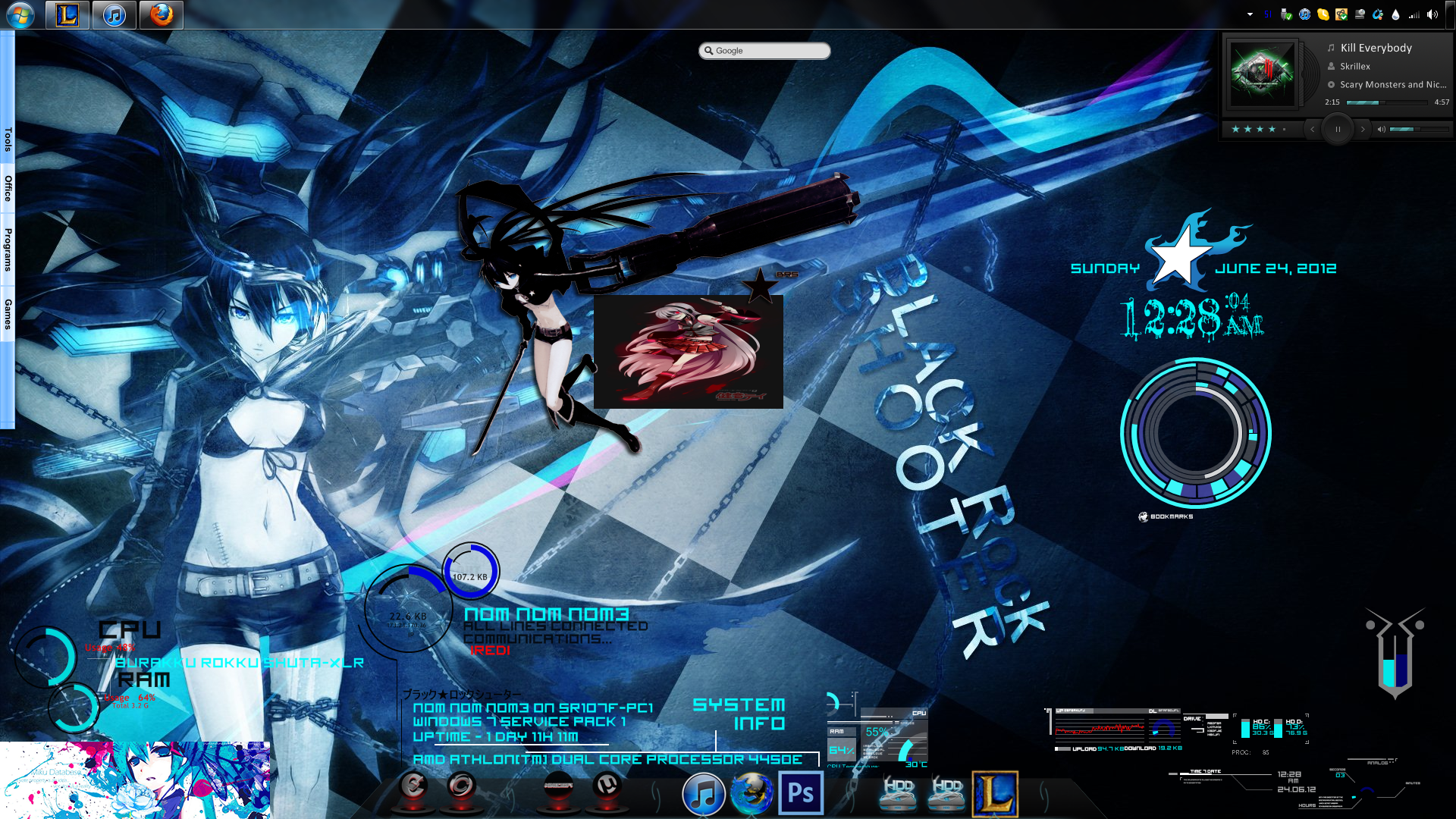 Black Rock Shooter By Nom Nom Nom3 On Deviantart