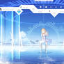 Music anime girl with rainmeter