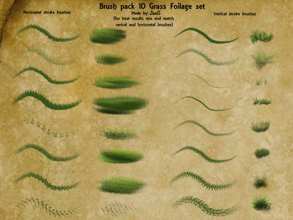 P2U: Brush pack 10 Grass foilage