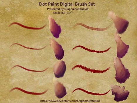 P2U: Fire Alpaca Dot Paint Brush pack